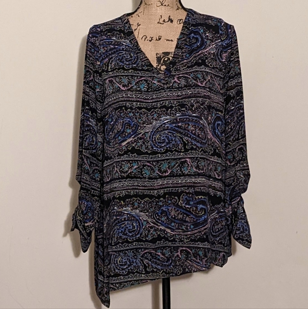 🍎3/$10 The Limited Asymmetrical Tunic Blouse Medium